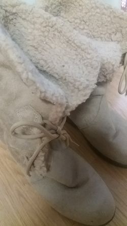 WOMENS SUEDE AND FUR BOOTS