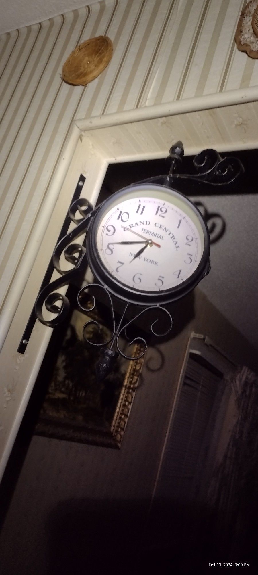 Vintage 2-sided Wall Clock