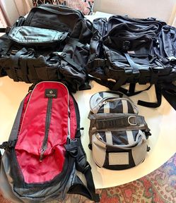 Emergency Preparedness / Bug Out Bag Lot – Backpacks, LifeStraw, Lock Box + More