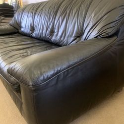 Black Leather Sofa