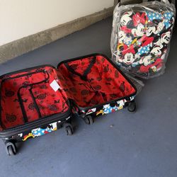 American Tourister Minnie Mouse Disney 2 Pc Hardshell Carry-On Luggage Set