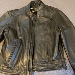 Leather Motorcycle Jacket Black