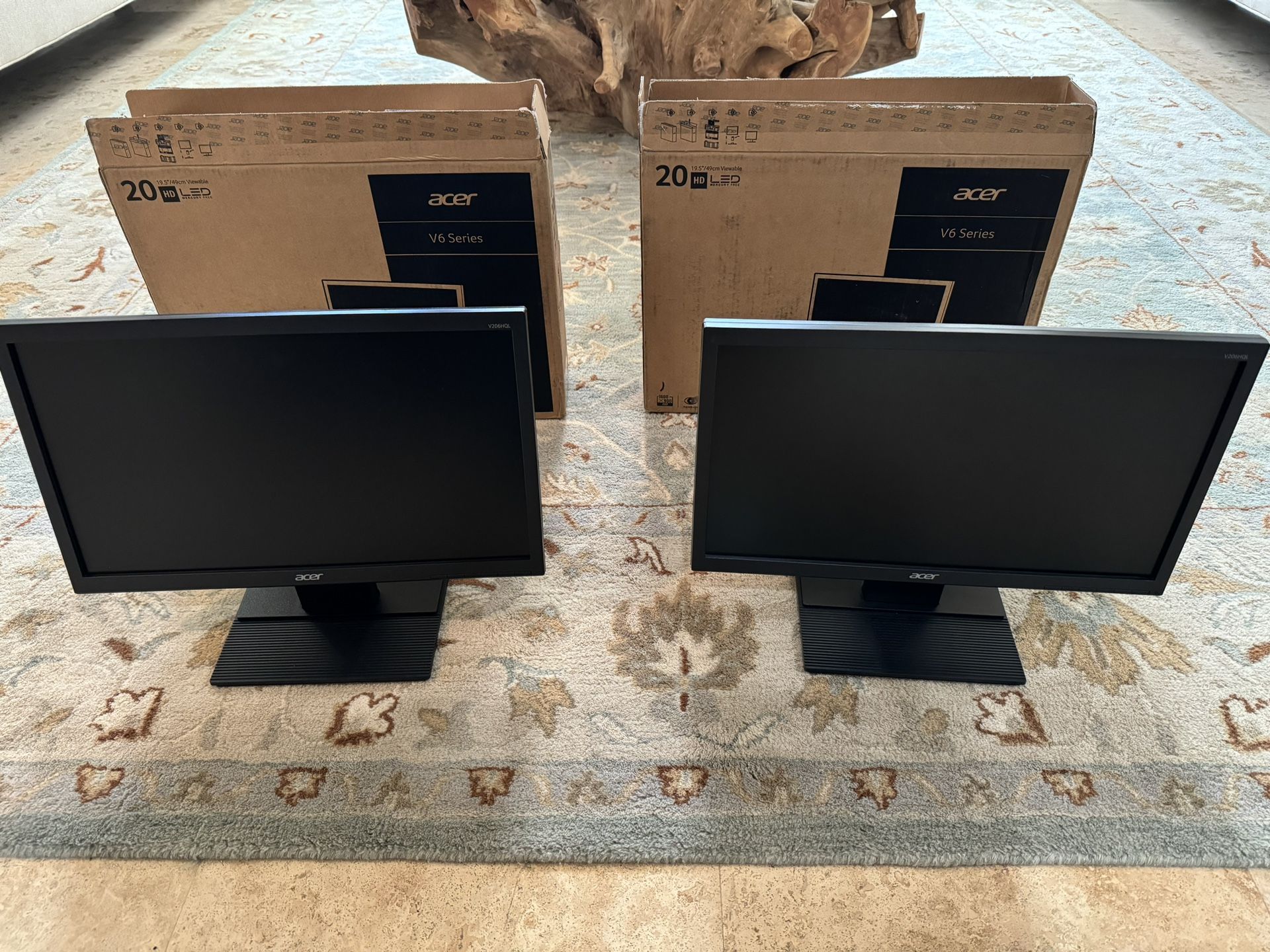 20” Inch HD acer Computer Screens TWO