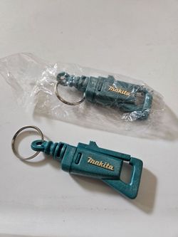 NEW Makita Power Tools Keychain Drill Saw Clip Advertising