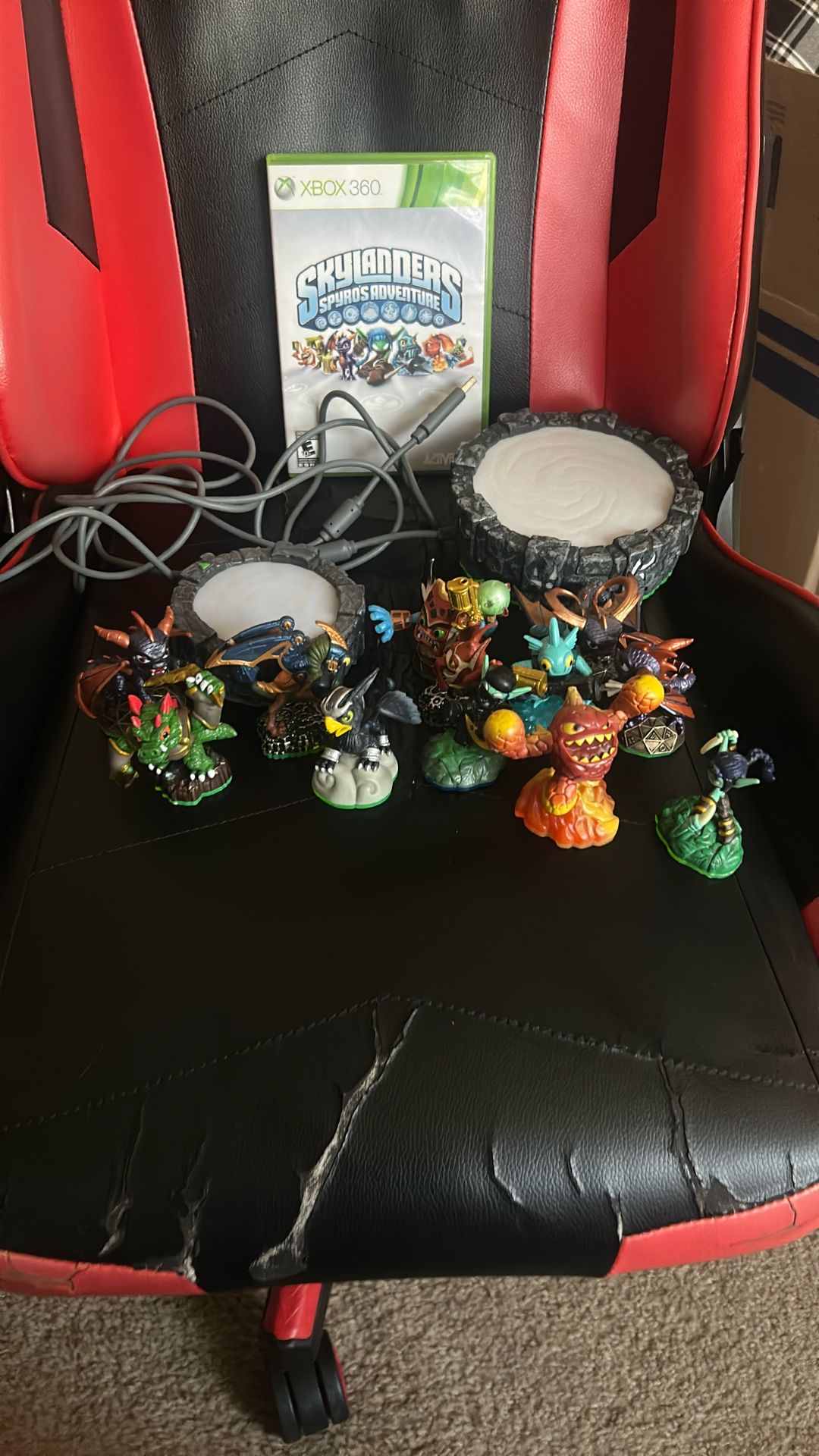 Xbox 360 And 3DS Power Portal-12 SkyLanders And Skylanders Pyros Adventure Game