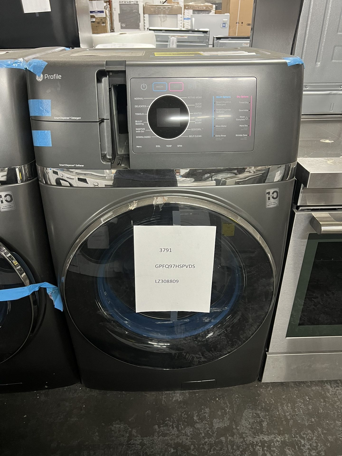 GE Profile 28 Inch (4.8 cu. ft.) Smart Washer/Dryer Combo 110v (Ventless)(NEW)(1 YR WARRANTY)