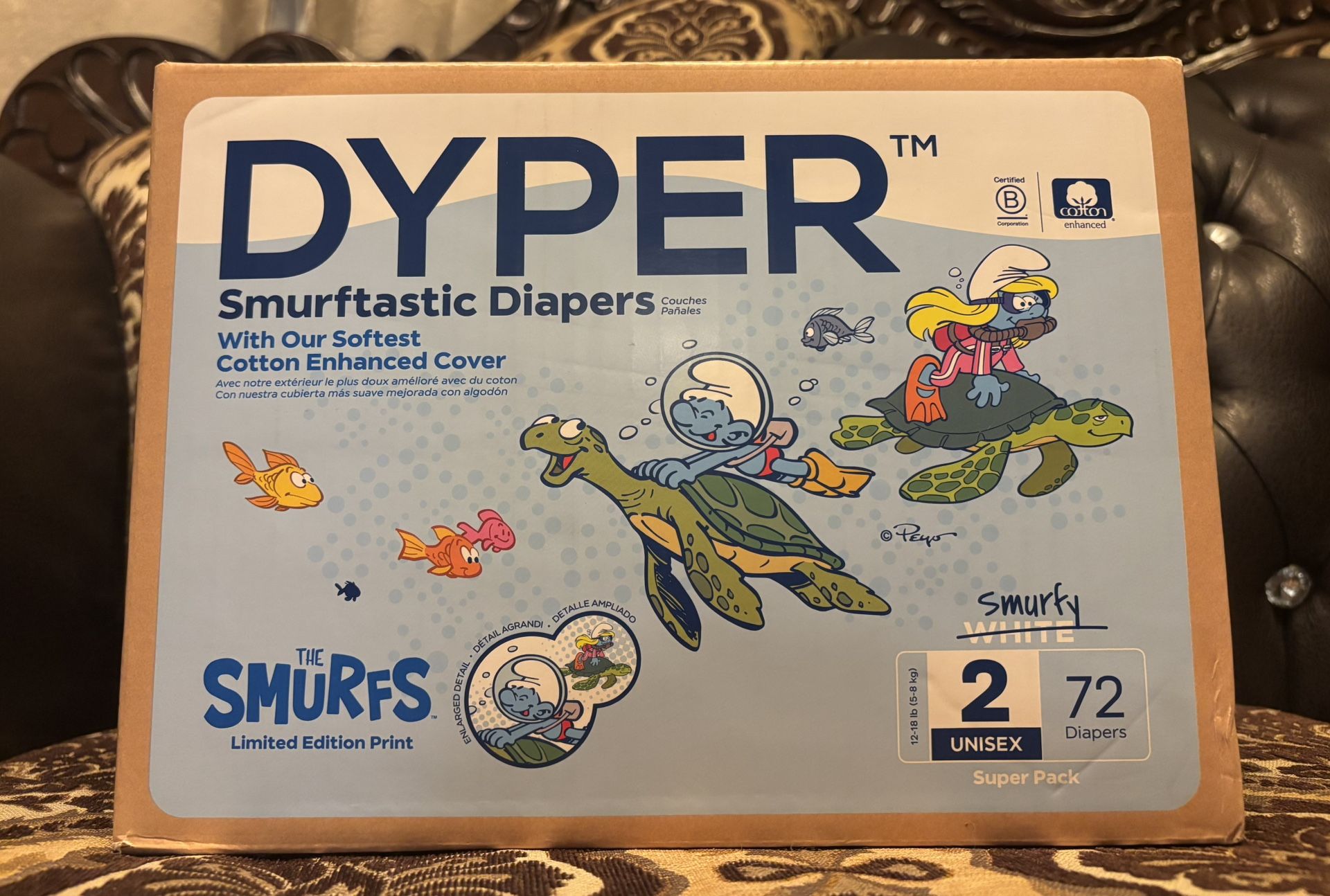 New Smurf Dyper Size 2 (72 Count)