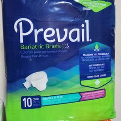 *SEALED* PREVAIL BARIATRIC B UP TO 100" BRIEFS