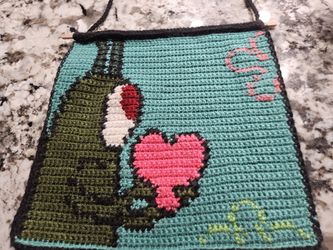 Hand Crocheted Plankton 40$