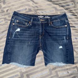 Levi’s From Denizen Low Rise Straight Leg Shorts Size 9 29W Juniors Blue