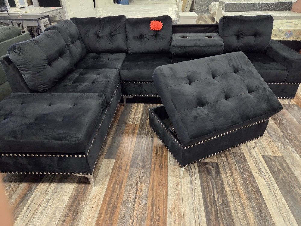 New Velvet Sectionals
