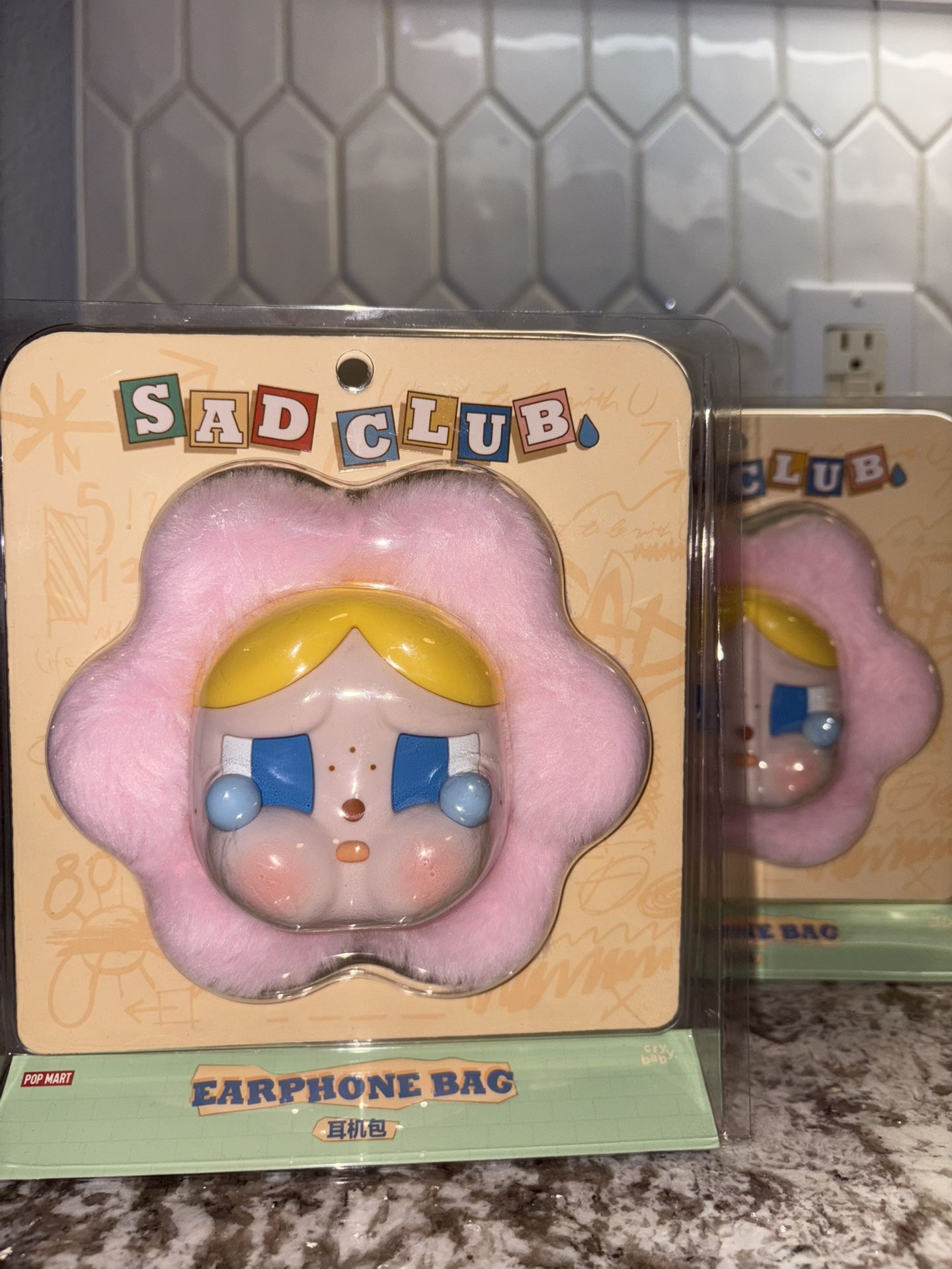 Pop Mart Cry Baby Earphone Bag Charm