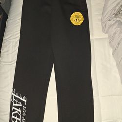 NBA OFFICIAL LOS ANGELES LAKERS UNISEX SWEATPANTS BLACK size 15