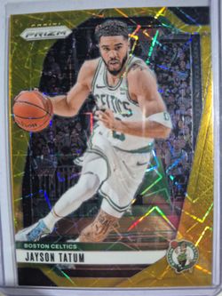 Jason Tatum Gold Lazer 06/10 Panini Prizm SSP Gold Parallel Very Rare Card