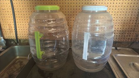 Large  Plastic Jars with Lid