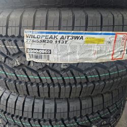 4 Brand New FALKEN Allterrain Wild Peak AT3 Tires (275/55/20
