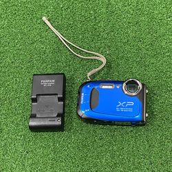 FUJIFILM Blue XP65 16MP 5X Optical Zoom Waterproof Camera