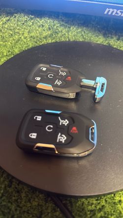Smart Key Fob Keyless Entry Ramote fits 2015-2020 Chevy Suburban/ Tahoe/GMC Yukon + Yukon XL (HYQ1AA, 1(contact info removed)), Set of 2