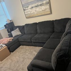 Dark grey Sectional Couch