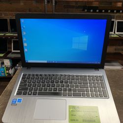Asus X540LA Laptop i3 2.20GHz 4GB RAM 240GB SSD W10 DVD-RW Webcam WiFi Backlit KB 15.6”