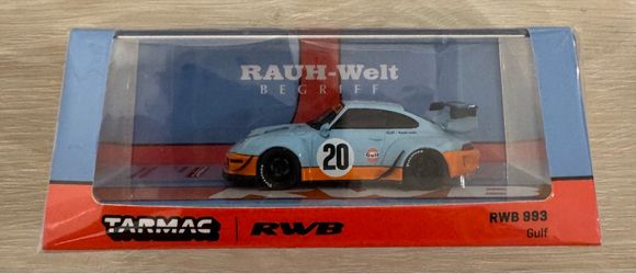 Tarmac Works Hobby64 PORSCHE 993 RWB Rauh-Welt Begriff Gulf 1:64