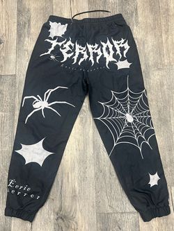 Eerie Terror Spider Graphic Jogger Sweatpants