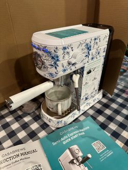 Espresso Machine, Casabrews, with milk frother, Blue Willow