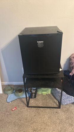mini fridge WITH table