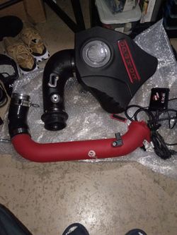 takeda air intake, aFe Scorcher power module,aFe bladerunner aluminium hot pipe