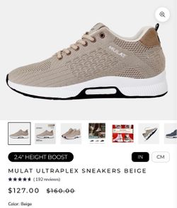 $40 MULAT ULTRAPLEX SNEAKERS BEIGE