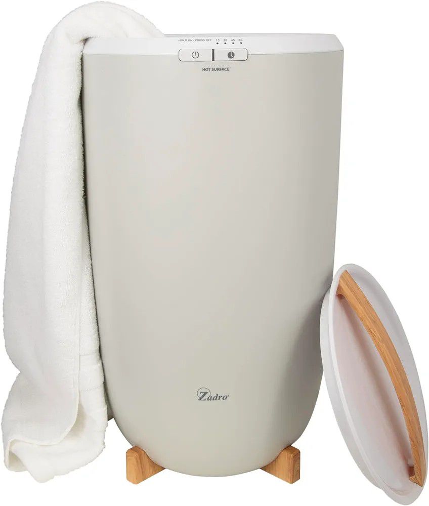 Zadro Large Hot Towel Warmer Bucket Timer Electric Towel Warmer for Bathroom Auto-Shut Off Heated Towel Warmer Spa (Large | 20L | 12" Dia. x 21" Tall,