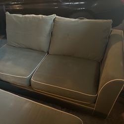 Velvet Futon Couch/Bed W Optional Table 
