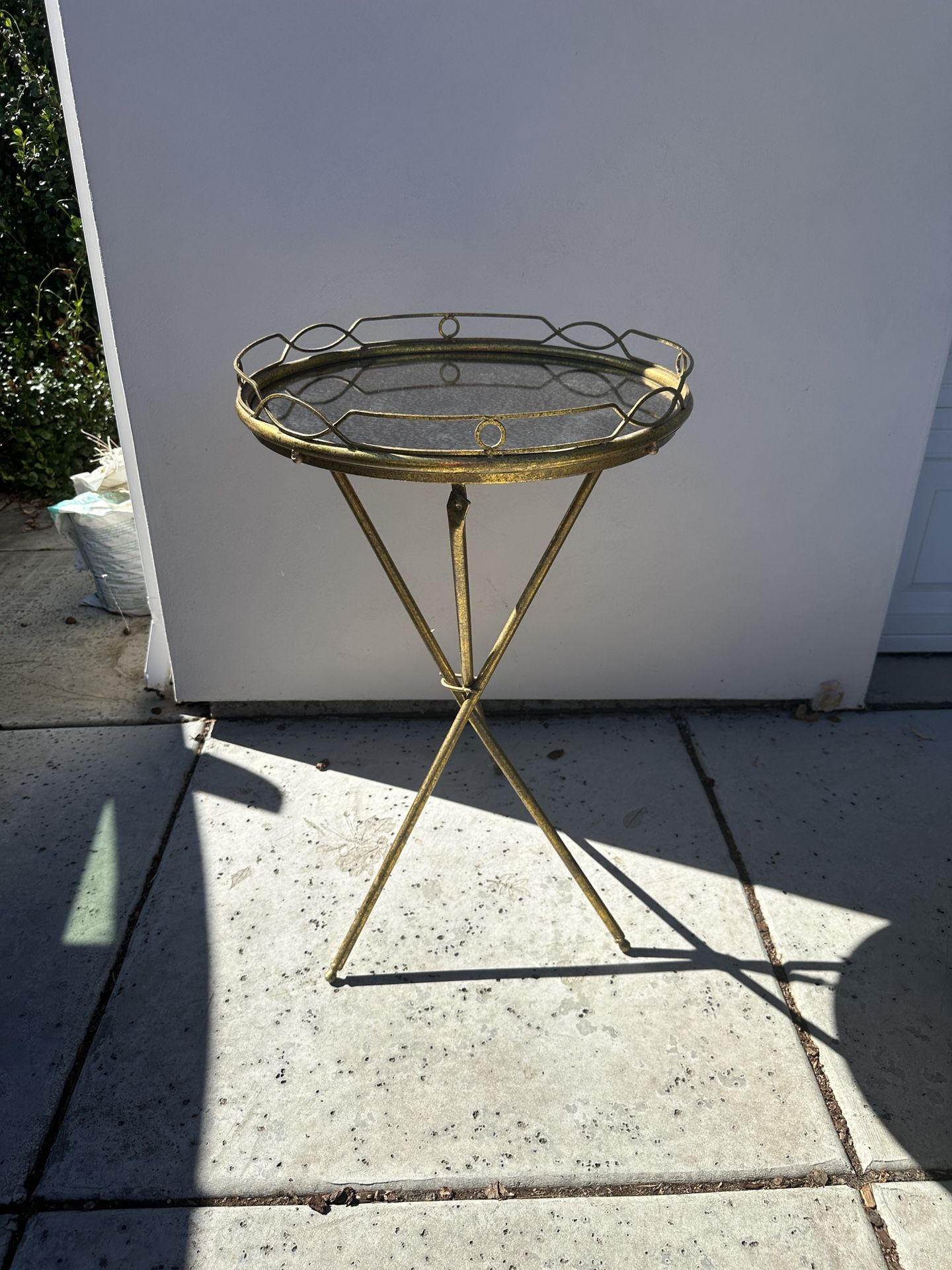 Small Side Table Hollywood Glam Style