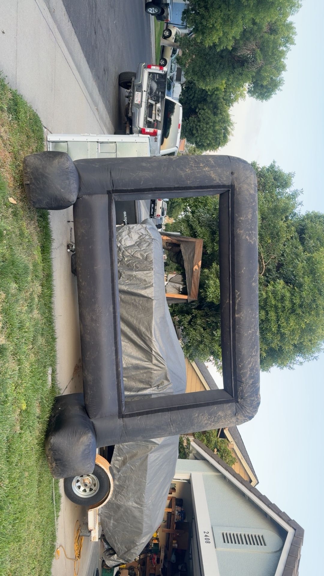Outdoor Blow Up Movie Screen