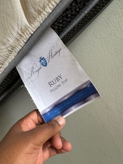 Queen pillow top mattress