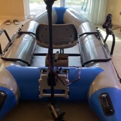Full Set Inflatable Fishing Boat With Electric Trailing Motor