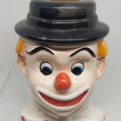 Retro Vintage Ceramic Clown Head