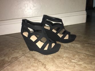 Black platform heels