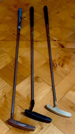 (3) Vintage Collectible Putters. BULLS EYE, Ray Cook, and PING
