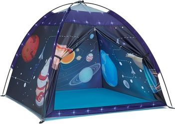 Space World Play Tent-Kids Galaxy Dome Tent Playhouse for Boys and Girls Imaginative Play Popup Tent for Kids Indoor/Outdoor Fun,Perfect Kid’s Gift- 4