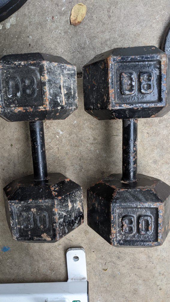 Dumbbells 80s $175 Weights Weight Gym Workout Fitness