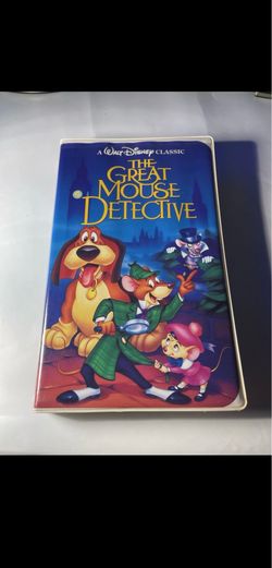 Walt Disney Home Video The Great Mouse Detective VHS 1986 NTSC Clamshell G CC