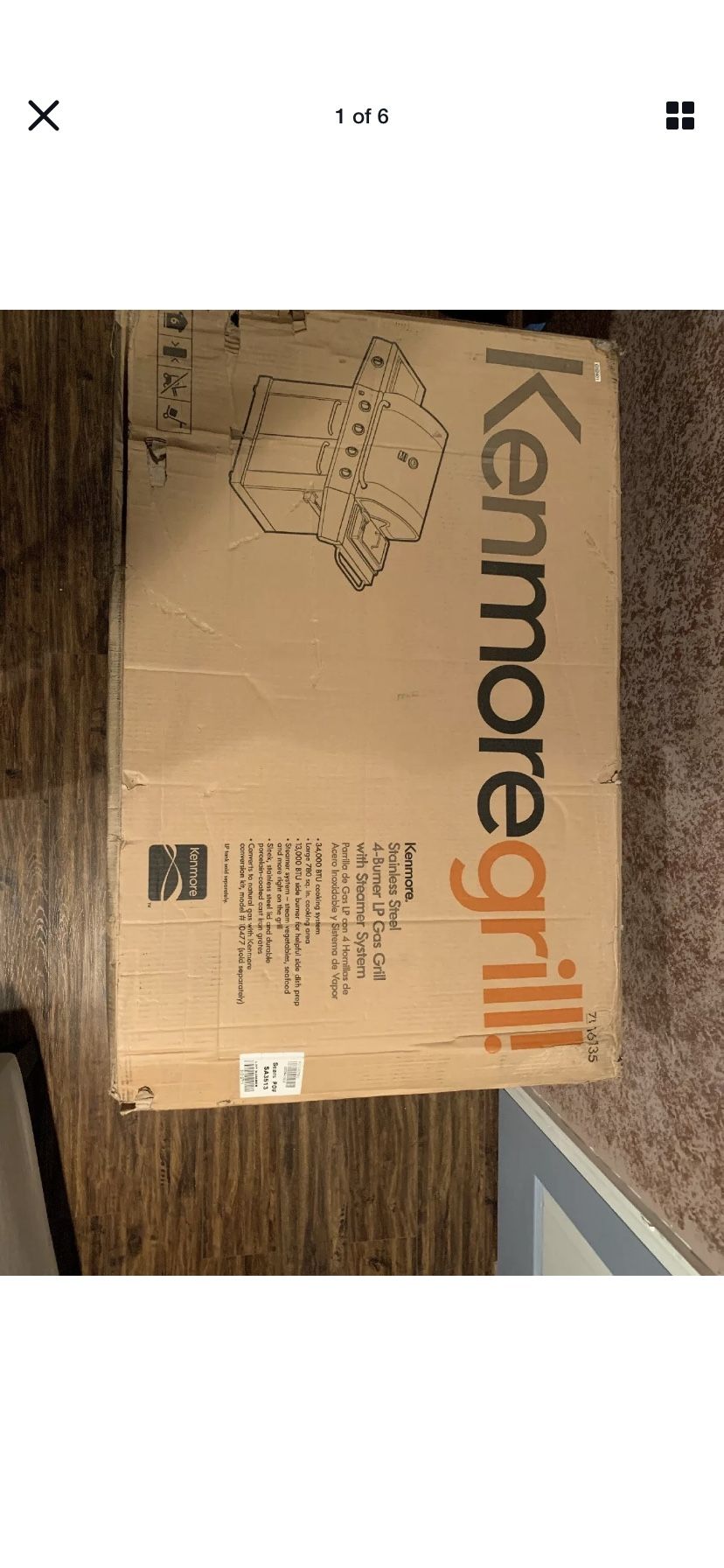 NEW Stainless steel Kenmore grill with steamer system