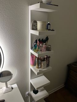 White shelf