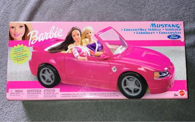 Vintage collectible, Barbie convertible, Mustang new inbox