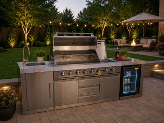 brand new patio kitchen island barbecue grill stainless steel in box brand new patio kitchen island barbecue grill stainless steel in box