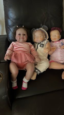 Lot of 3 Reborn Baby Dolls