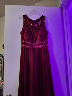 Maroon formal dress