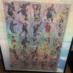 1996 Collector’s Edge Key Kraze Basketball Uncut Sheet -kobe