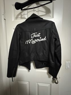 Just Married Vegan Leather Jacket
